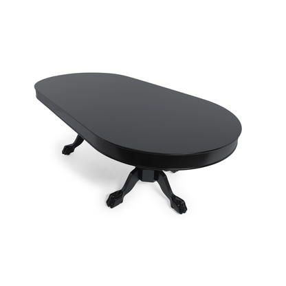 3-Leaf Oval Dining Top - Onyx - BBO